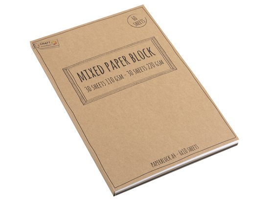 Cover for KREA: Karton A4 - 60 ark, Hvid, brun og sort karton i to tykkelser (Bog) [1. udgave] (2022)
