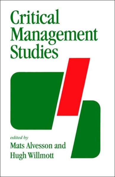 Cover for Mats Alvesson · Critical Management Studies (Paperback Bog) [Four-volume Set Ed. edition] (1992)