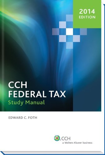 Cover for Cpa Edward C. Foth Ph.d. · Federal Tax Study Manual (Paperback Book) (2013)