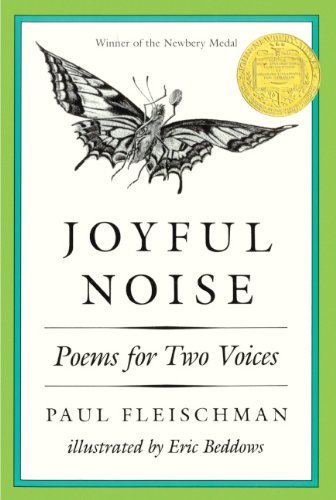 Cover for Paul Fleischman · Joyful Noise: Poems for Two Voices (Hardcover bog) [Turtleback School &amp; Library Binding edition] (2019)