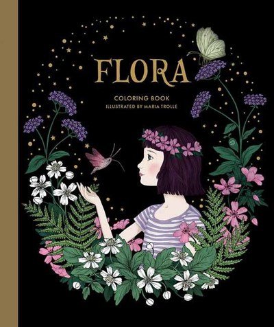 Cover for Maria Trolle · Flora Coloring Book (Gebundenes Buch) (2019)