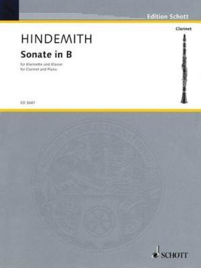 Cover for Paul Hindemith · Sonate (Bog) (1981)