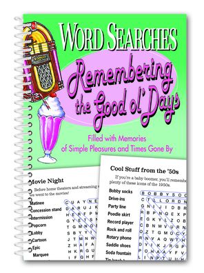 Cover for Product Concept Editors · Word Searches Remembering the Good Ol' Days (Spiral Book) (2021)