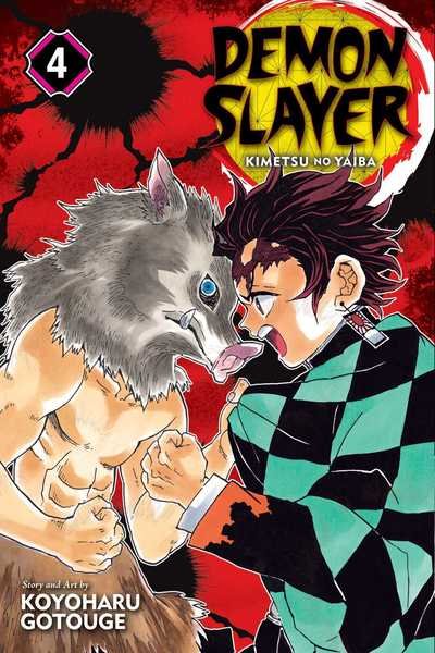 Cover for Koyoharu Gotouge · Demon Slayer: Kimetsu no Yaiba, Vol. 4 - Demon Slayer: Kimetsu no Yaiba (Paperback Bog) (2019)