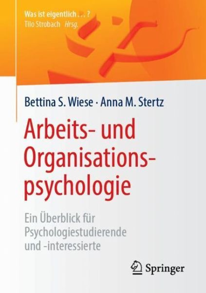 Cover for Wiese · Arbeits und Organisationspsychologie (Book) (2018)