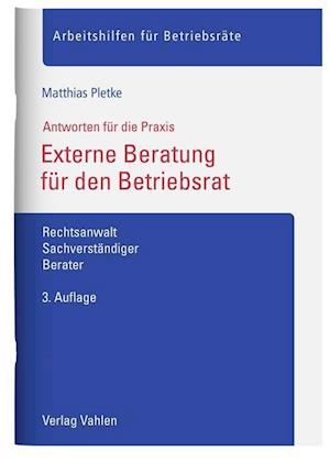 Cover for Matthias Pletke · Externe Beratung für den Betriebsrat (Pamphlet) (2022)