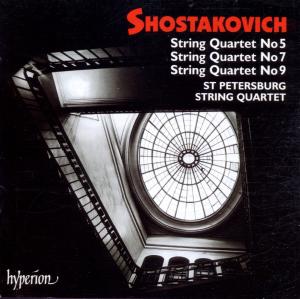 Shostakovichstring Quartets 5 7 9 - St Petersburg Quartet - Musiikki - HYPERION - 0034571171555 - torstai 1. maaliskuuta 2001