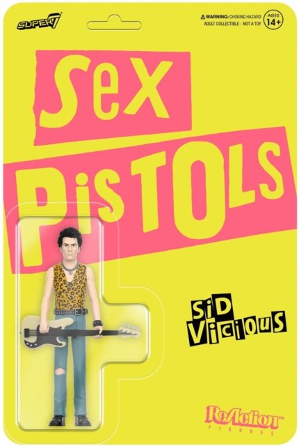 Sex Pistols Reaction Wave 1 - Sid Vicious - Sex Pistols - Produtos - SUPER 7 - 0840049820555 - 6 de fevereiro de 2023