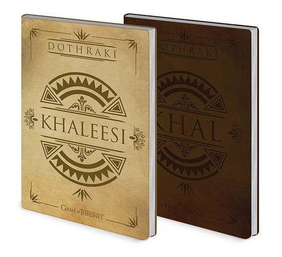 Game Of Thrones (Dothraki) Flexi-Cover A5 Notebook Set - Game Of Thrones - Merchandise - PYRAMID INTERNATIONAL - 5051265728555 - January 30, 2024