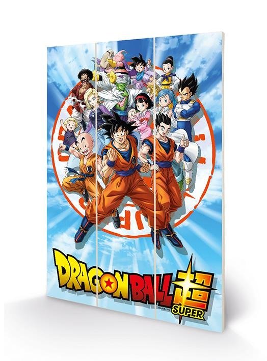 DRAGON BALL Z - Goku & the Z Fighters - Wood Print - Wood Poster - Koopwaar -  - 5051265885555 - 3 februari 2020