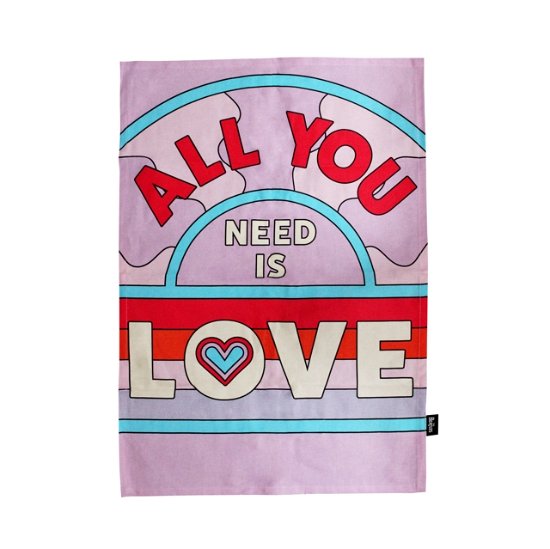 Tea Towel - The Beatles (All You Need Is Love) - The Beatles - Produtos - BEATLES - 5055453415555 - 5 de abril de 2024