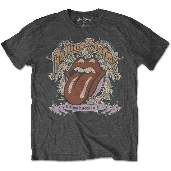 Cover for The Rolling Stones · The Rolling Stones Unisex T-Shirt: It's Only Rock &amp; Roll (T-shirt) [size S] [Grey - Unisex edition]