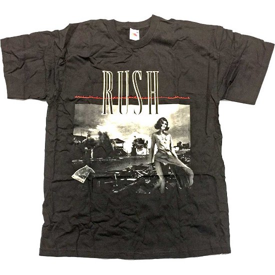 Cover for Rush · Rush Men's Tee: Waves (Bekleidung) [size M] [Black - Mens edition]