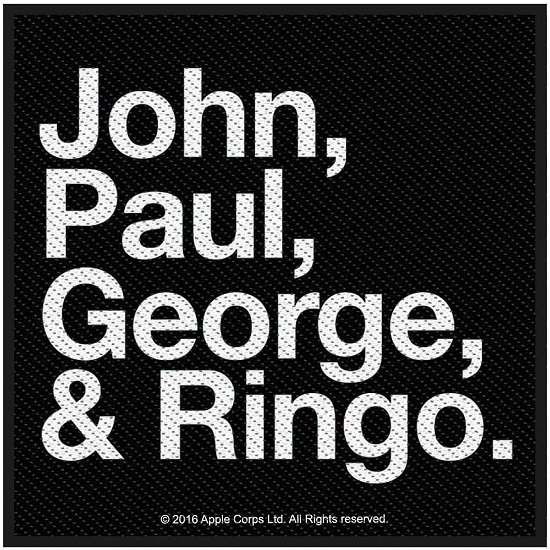 The Beatles Standard Woven Patch: John, Paul, George & Ringo - The Beatles - Merchandise -  - 5056365700555 - 