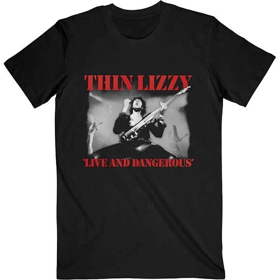 Cover for Thin Lizzy · Thin Lizzy Unisex T-Shirt: Live &amp; Dangerous (T-shirt) [size L]