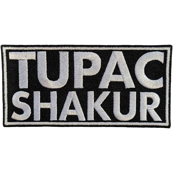 Tupac Standard Woven Patch: Text Logo - Tupac - Marchandise -  - 5056561098555 - 