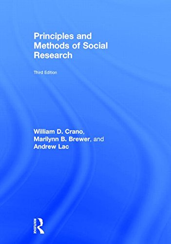 Cover for William D. Crano · Principles and Methods of Social Research (Gebundenes Buch) (2014)