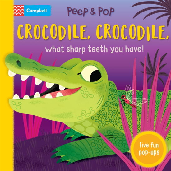 Cover for Campbell Books · Crocodile, Crocodile, What Sharp Teeth You Have! - Peep and Pop (Kartonbuch) (2025)