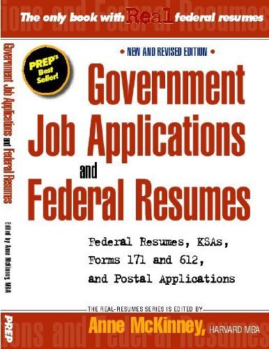 Cover for Anne Mckinney · Government Job Applications and Federal Resumes (Paperback Book) (2012)