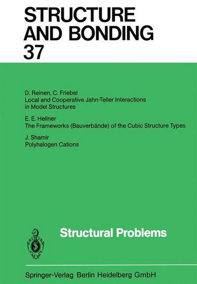 Cover for Xue Duan · Structural Problems - Structure and Bonding (Hardcover Book) (1979)