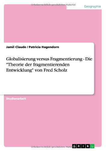 Cover for Claude · Globalisierung versus Fragmentie (Book) [German edition] (2013)