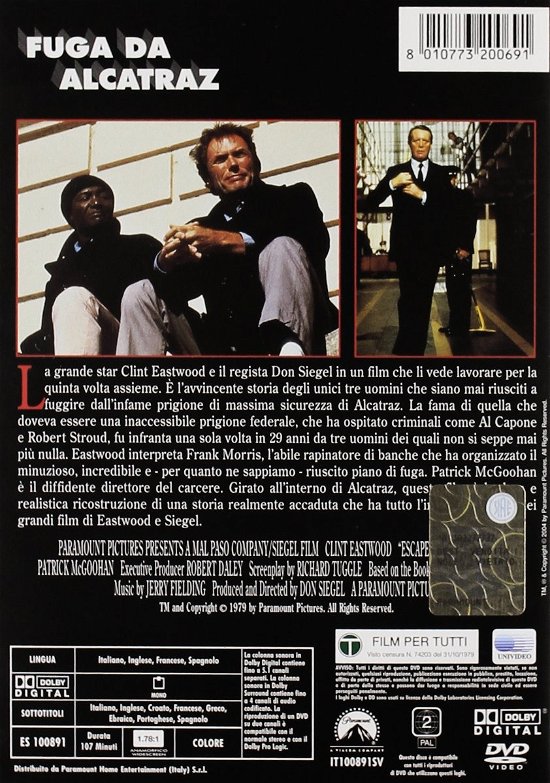 Cover for Cast · Fuga Da Alcatraz (DVD) (2021)