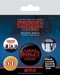 Cover for Badgepacks · STRANGER THINGS - Pack 5 Badges - Upside Down (MERCH) (2019)