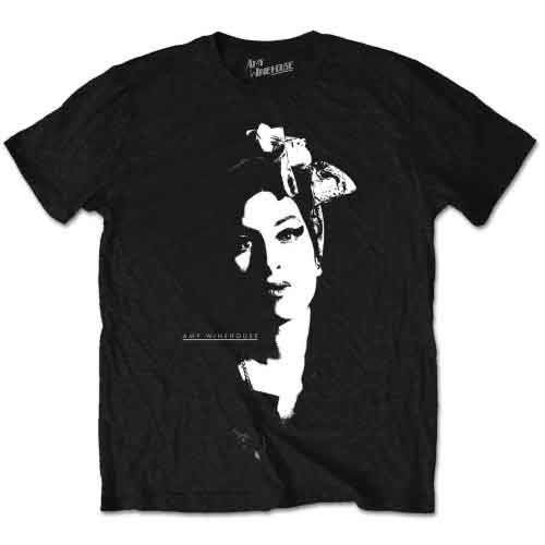 Amy Winehouse Unisex T-Shirt: Scarf Portrait - Amy Winehouse - Fanituote - Bravado - 5055979901556 - keskiviikko 6. heinäkuuta 2016