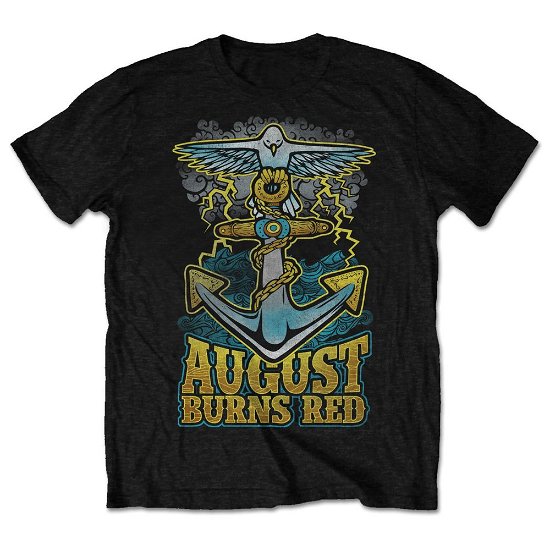 August Burns Red Unisex T-Shirt: Dove Anchor (Retail Pack) - August Burns Red - Produtos - Bandmerch - 5056170628556 - 