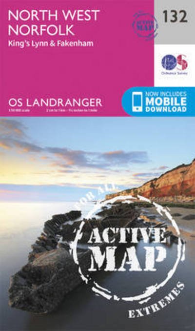 Cover for Ordnance Survey · North West Norfolk, King's Lynn &amp; Fakenham - OS Landranger Active Map (Kort) [February 2016 edition] (2016)