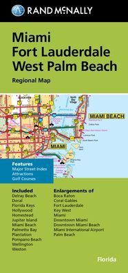 Cover for Rand Mcnally · Rand McNally Folded Map: Miami, Fort Lauderdale, and West Palm Beach Regional Map (Taschenbuch) (2022)