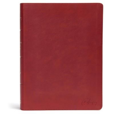 Cover for Holman Bible Staff Holman Bible Staff · KJV Spurgeon Study Bible, Crimson LeatherTouch (Läderbok) (2018)