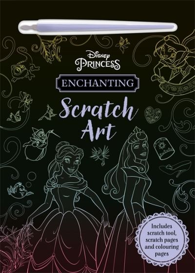 Cover for Walt Disney · Disney Princess: Enchanting Scratch Art - Young Adult Scratch &amp; Colour (Paperback Bog) (2022)