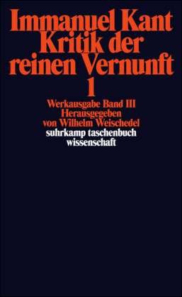 Cover for Immanuel Kant · Suhrk.TB.Wi.0055 Kant.Krit.rei.Vern.1-2 (Bog)