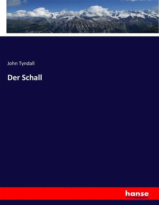 Cover for Tyndall · Der Schall (Bok) (2017)