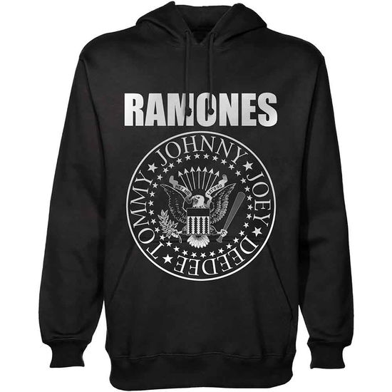 Cover for Ramones · Ramones Unisex Pullover Hoodie: Presidential Seal (Black) (Hoodie)