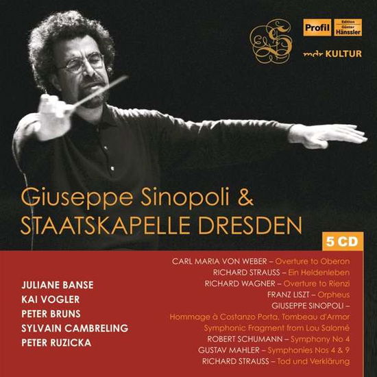 Cover for Sinopoli · Giuseppe Sinopoli &amp; Staatskapelle Dresden (CD) (2020)