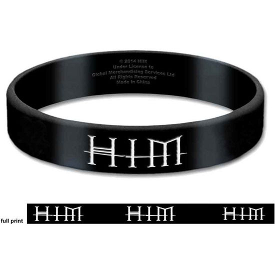 HIM Gummy Wristband: Logo - Him - Fanituote - Global - Accessories - 5055295389557 - 