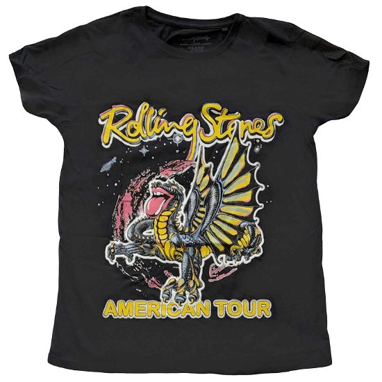 The Rolling Stones Ladies T-Shirt: American Tour Dragon (18) - The Rolling Stones - Produtos -  - 5056561036557 - 