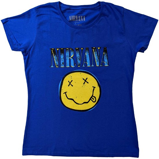 Nirvana Unisex T-Shirt: Xerox Happy Face - Nirvana - Gadżety -  - 5056561078557 - 