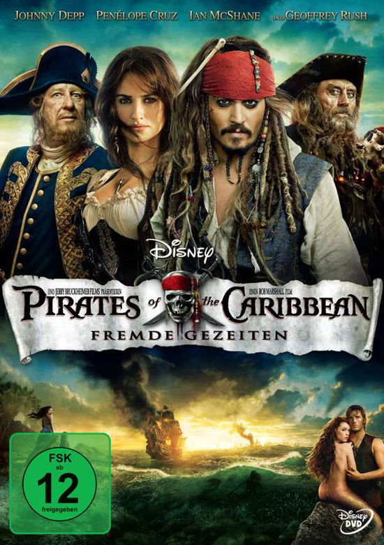 Cover for Johnny Depp, Penélope Cruz, Geoffrey Rush Tim Powers · Pirates of the Caribbean 4 - Fremde Gezeiten (DVD) (2011)