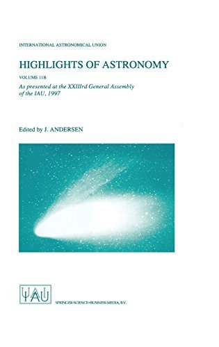 Cover for J. Andersen · Highlights of Astronomy Volume 11B: As Presented at the XXIIIrd General Assembly of the IAU, 1997 - International Astronomical Union Highlights (Hardcover Book) [1998 edition] (1999)