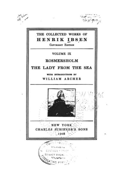 Cover for Henrik Ibsen · Rosmersholm, The Lady from the Sea (Paperback Book) (2016)