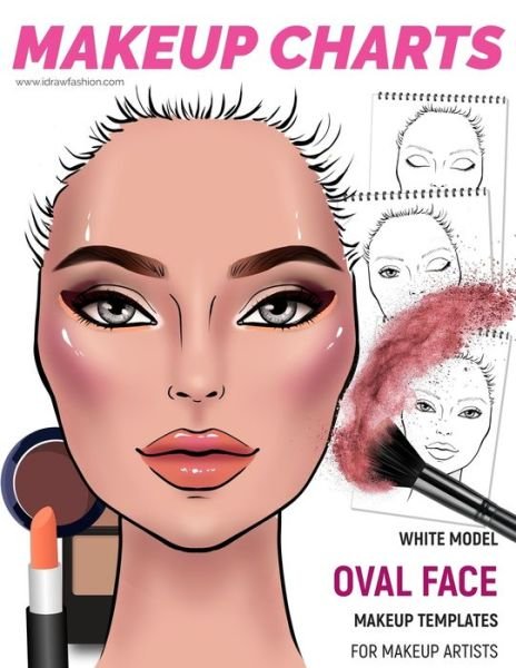Cover for I Draw Fashion · Makeup Charts -Makeup Templates for Makeup Artists (Paperback Bog) (2019)