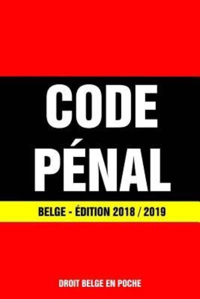 Cover for Droit Belge En Poche · Code P (Paperback Bog) (2018)
