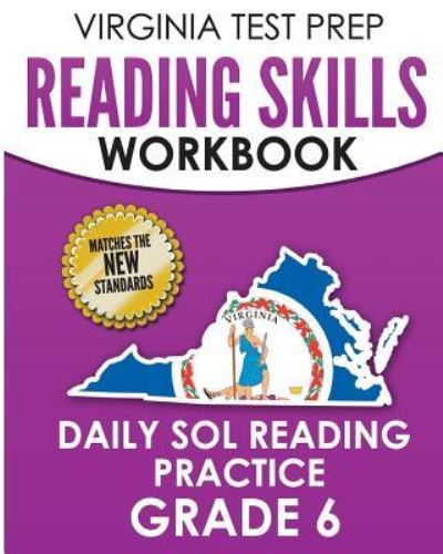 Cover for V Hawas · Virginia Test Prep Reading Skills Workbook Daily Sol Reading Practice Grade 6 (Paperback Book) (2018)