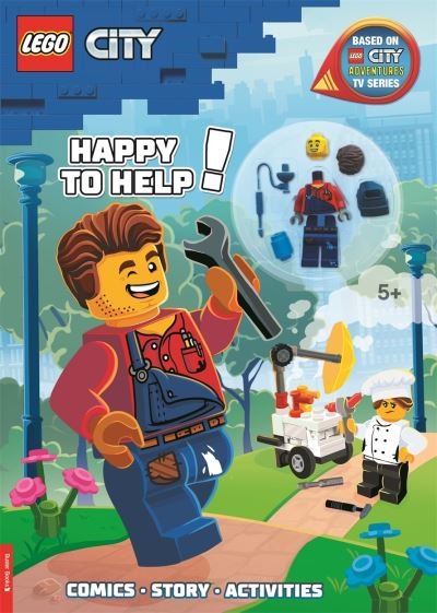 Cover for Buster Books · LEGO® City: Happy to Help! Activity Book (with Harl Hubbs minifigure) - LEGO® Minifigure Activity (Paperback Book) (2020)