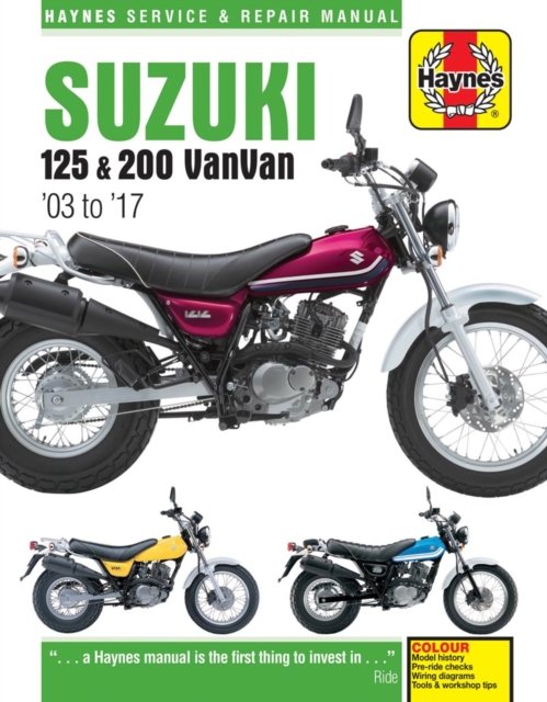 Suzuki RV125/200 VanVan (03 - 17) Haynes Repair Manual - Phil Mather - Livros - Haynes Publishing Group - 9781785213557 - 31 de março de 2017