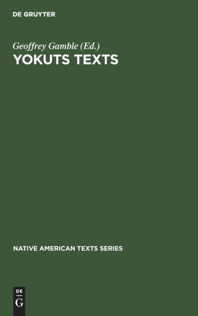 Cover for Yokuts texts (Buch) (1994)