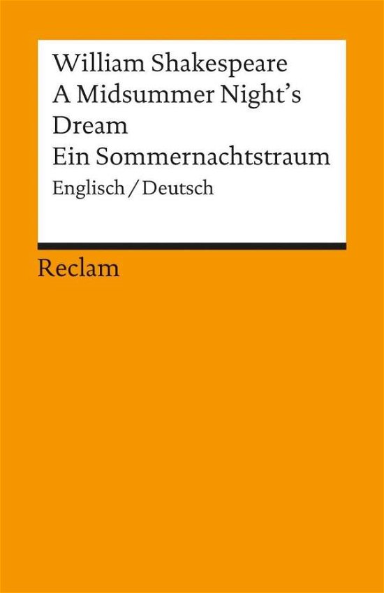 Cover for William Shakespeare · Reclam UB 09755 Shakesp.Sommernachtstr. (Bok)